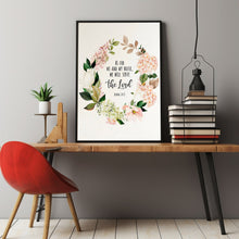 Joshua 24:15 'As For Me & My House' Bible Verse Wall Art - Inspirational Decor for Christian Homes