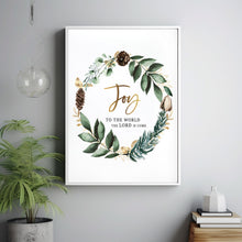Joy To The World Christmas Decor - 'The Lord Is Come' Festive Wreath for Holiday Cheer