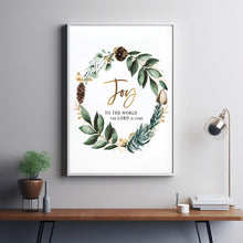Joy To The World Christmas Decor - 'The Lord Is Come' Festive Wreath for Holiday Cheer