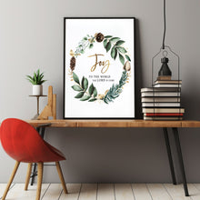 Joy To The World Christmas Decor - 'The Lord Is Come' Festive Wreath for Holiday Cheer