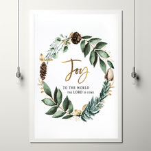 Joy To The World Christmas Decor - 'The Lord Is Come' Festive Wreath for Holiday Cheer