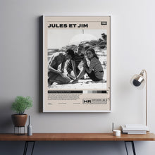 Jules et Jim, Jules and Jim, François Truffaut, Minimalist Movie Poster, Vintage Retro Art Movie Poster