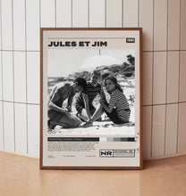 Jules et Jim, Jules and Jim, François Truffaut, Minimalist Movie Poster, Vintage Retro Art Movie Poster