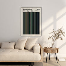 Jurassic World Movie Barcode Print, Jurassic World Print, Jurassic World Poster, Jurassic World Wall Art, Jurassic World Art Print 1641840779