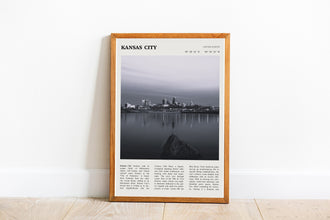 Kansas City Missouri Wall Art  Poster Kansas City Missouri Black White Poster  Poster Art Gift 1680215532