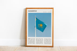 Kazakhstan Flag Art Asia Wall Art Astana  Poster Kazakhstan Poster  Poster Art Gift 1690264212