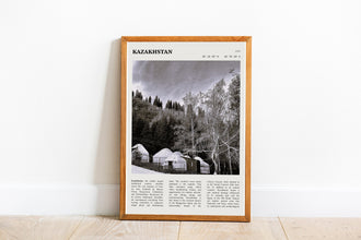 Kazakhstan Wall Art Astana  Poster Kazakhstan Black White Poster  Poster Art Gift 1702071877
