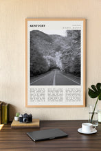Kentucky State Wall Art  Poster Kentucky State Black White Poster  Poster Art Gift 1681286224