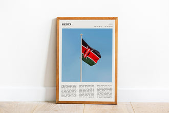 Kenya Flag Africa Wall Art  Poster Nairobi Kenya Africa Black White Poster  Poster Art Gift 1704483961