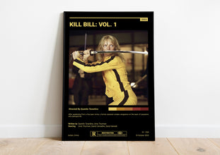 Kill Bill Movie Poster  Kill Bill Vol 1  Minimalist Movie Poster  Vintage Retro Art Print  Custom Poster  Wall Art Print  Home decor 1604589415 - Copy