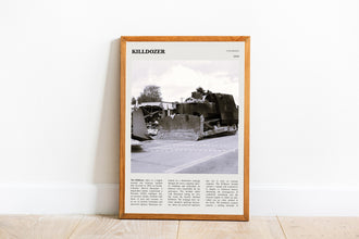 Killdozer Wall Art Poster Marvin Heemeyer Black White Killdozer Poster  Poster Art Gift 1635730176
