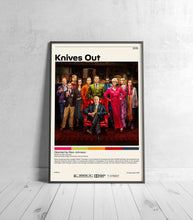 Knives Out Poster  Rian Johnson, Minimalist Movie Poster, Vintage Retro Art Print, Custom Poster, Wall  Art Print, Home Decor 1021803001