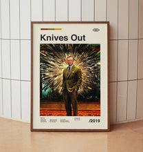 Knives Out Wall Art Print - Daniel Craig Film Poster - Cinema - Midcentury Art 1418989776