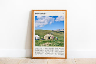 Kyrgyzstan Print Kyrgyz Republic Wall Art Marquee Poster Black White Poster  Poster Art Gift 1690145034