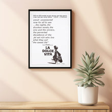 LA DOLCE VITA Movie Poster, Canvas Wall Art, Room Decor, Movie Art 2