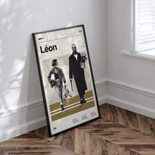 Léon Movie Poster  Minimalist  Midcentury Poster  Wall Art Print  Retro Movie Poster 1717371568