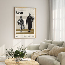 Léon Movie Poster  Minimalist  Midcentury Poster  Wall Art Print  Retro Movie Poster 1717371568
