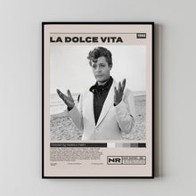 La dolce vita Poster, Federico Fellini, Minimalist Movie Poster