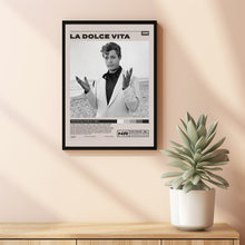 La dolce vita Poster, Federico Fellini, Minimalist Movie Poster