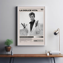 La dolce vita Poster, Federico Fellini, Minimalist Movie Poster