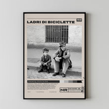 Ladri di biciclette , Bicycle Thieves, Minimalist Movie Poster, Vintage Retro Art Movie Poster