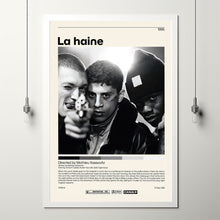 La Haine by Mathieu Kassovitz Minimalist Movie Poster | Vintage Retro Art Print | Customizable Wall Art for Home Decor