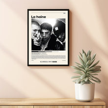 La Haine by Mathieu Kassovitz Minimalist Movie Poster | Vintage Retro Art Print | Customizable Wall Art for Home Decor