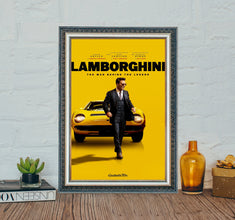 Lamborghini The Man Behind the Legend (2022) Movie Poster, Lamborghini Classic Vintage Poster, Classic Movie Canvas Cloth Poster 1601574525