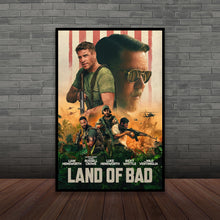 Land of Bad 2024 Movie Poster Classic Film, Wall Art, Room Decor, Home Decor, Art Poster Gifts, Poster custom Canvas printing 1687179778