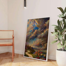 Landscape Painting Vintage Painting Clouds Landscape Painting Retro Wall Art   Nature Art Horizon Painting 1739315651