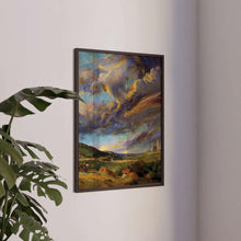 Landscape Painting Vintage Painting Clouds Landscape Painting Retro Wall Art   Nature Art Horizon Painting 1739315651