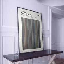 Laputa Castle In The Sky Movie Barcode Print, Laputa Castle In The Sky Print, Laputa Castle In The Sky Poster, Studio Ghibli Poster 1664222489