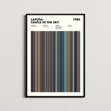 Laputa Castle In The Sky Movie Barcode Print, Laputa Castle In The Sky Print, Laputa Castle In The Sky Poster, Studio Ghibli Poster 1664222489