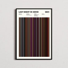 Last Night In Soho Movie Barcode Print, Last Night In Soho Print, Last Night In Soho Poster, Last Night In Soho Wall Art 1631652761