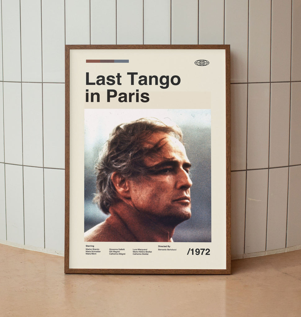 Poster Marlong Roko Last Tango in Paris Wall Art Print - Marlon Brando Film Poster - Vinta ...