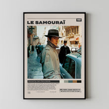Le Samouraï Poster, Jean-Pierre Melville, Minimalist Movie Poster, Vintage Retro Art Movie Poster