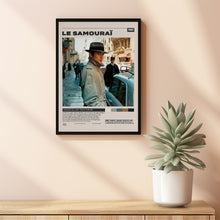 Le Samouraï Poster, Jean-Pierre Melville, Minimalist Movie Poster, Vintage Retro Art Movie Poster