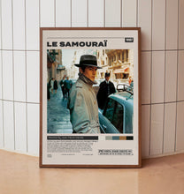 Le Samouraï Poster, Jean-Pierre Melville, Minimalist Movie Poster, Vintage Retro Art Movie Poster