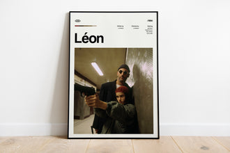 Leon Movie Poster, Leon The Professional, Leon Wall Decor, Leon Poster Print, Vintage Retro Art Print 1460190412