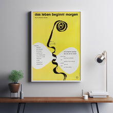 Life Begins Tomorrow Movie Poster Print, Canvas Wall Art, Room Decor, Movie Art