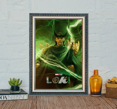 Loki 2 Movie Poster, Loki Classic Movie Poster, Tom Hiddleston Vintage Canvas Cloth Photo Print 1613750239