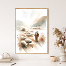 Lord Jesus my Shepherd Watercolor Wall Art Poster Bible Scene Modern Boho Christian Scripture Gift Canvas Print Living Room Easter Print 1674841361