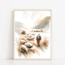 Lord Jesus my Shepherd Watercolor Wall Art Poster Bible Scene Modern Boho Christian Scripture Gift Canvas Print Living Room Easter Print 1674841361