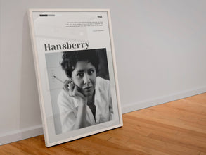 Lorraine Hansberry Poster Wall Art A Raisin In The Sun Martin Luther King, Jr. and James Baldwin  Poster Art Gift 1551625946