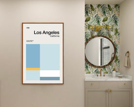 Los Angeles Print, Los Angeles Poster, Los Angeles, California, Mid-Century Design, Abstract Wall Art, Geometric Art, Abstract Color Art 1118494413