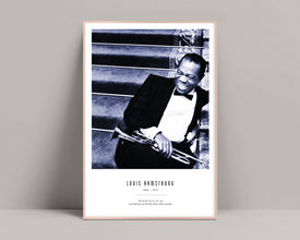 Louis Armstrong Print, Louis Armstrong Poster, Louis Armstrong, Louis Armstrong Quote, Minimalist Print, Alternative Posters, Jazz Poster 633711574