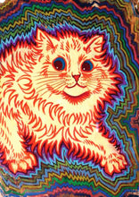 Louis Wain Psychotic Cat Print Wall art Poster 1565225746