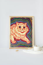 Louis Wain Psychotic Cat Print Wall art Poster 1576382345