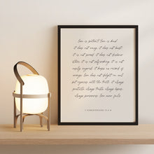 Love is Patient, Love is Kind Poster - Christian Home Decor, 1 Corinthians 13, Ideal for Weddings or Valentine's Day Gift (Digital File) 1489824939