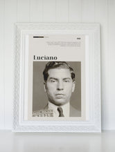 Lucky Luciano Mugshot Poster Wall Art Genovese crime family American Mafia National Crime Syndicate Poster Art Gift 1550281294